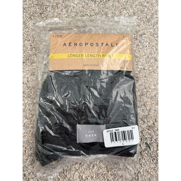 Aeropostale Men's Classic 6" Boxer Brief Charcoal Heather Grey– Size Large –NWT - Picture 2 of 4